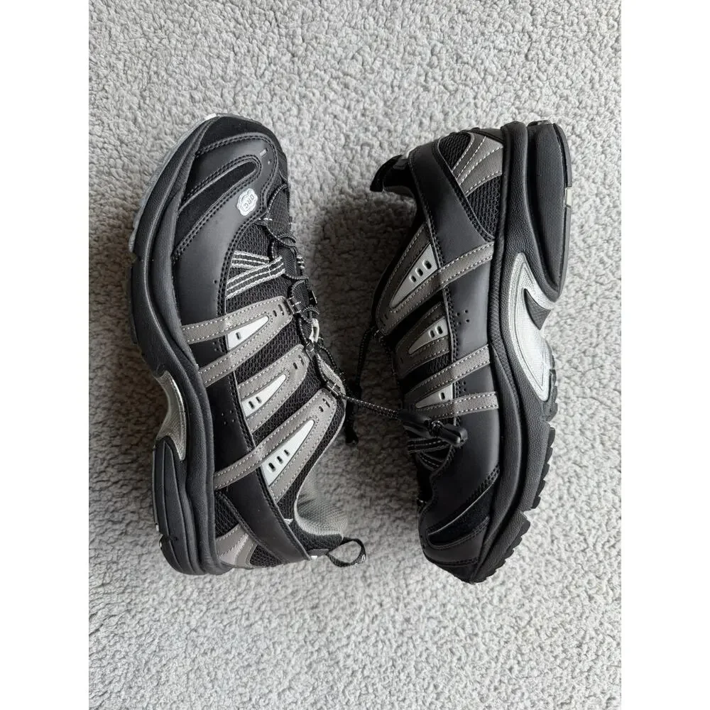Dr. Comfort 9910 DRC Mesh/Leather Black Walking Sneaker Tennis Shoes Men's 11W